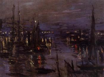 尅勞德 莫奈 The Port of Le Havre, Night Effect